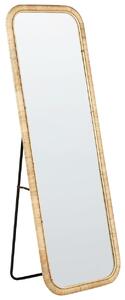 Állótükör MALANGE 150 cm Rattan Természetes