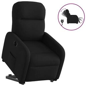 VidaXL elektromos felállást segítő fekete szövet dönthető fotel