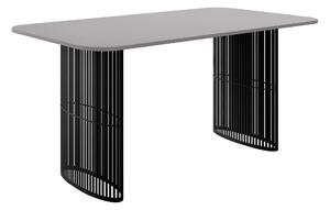 Asztal Oswego 163, 76x90cm, Grafit, Fekete