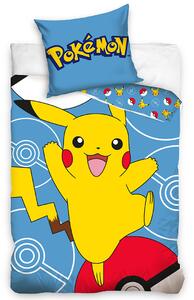 Carbotex baba ágynemű Pokémon Pikachu és Pokéball,140 x 200 cm, 70 x 90 cm