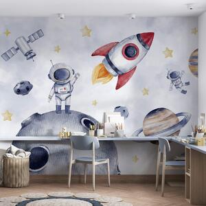 Fotótapéta Űrhajósok az űrben, Fotótapéta űr, w01461 : Uwalls.hu