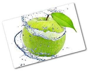 Edzett üveg vágódeszka Zöld alma