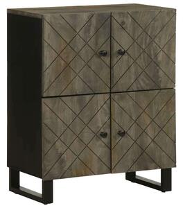VidaXL Sideboard Fekete 60x33x75 cm tömörfa Mango