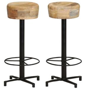 VidaXL Mangófa Bárszék - 2 db - 76 cm