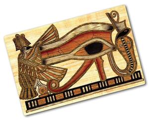Edzett üveg vágódeszka Egyiptomi papirusz szem
