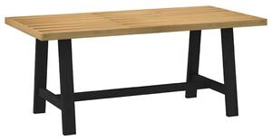 VidaXL Étkezőasztal NOAIN A alakú lábak 180x90x75 cm tömör fa fenyőfa