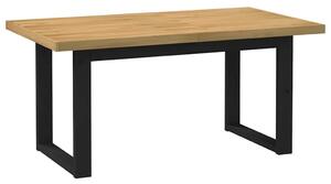 VidaXL Étkezőasztal NOAIN U alakú lábak 160x90x75 cm tömör fa fenyőfa