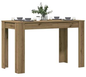 VidaXL Étkezőasztal kézműves tölgy 120x60x76 cm műszaki fa