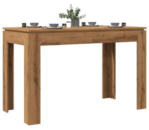 VidaXL Étkezőasztal kézműves tölgy 120x60x76 cm műszaki fa
