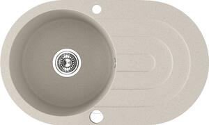 Laveo Dafne, 1 kamrás gránit mosogató 780x470x204 mm, bézs, LAV-SBD_481T