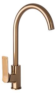 Invena Neri, magas mosogató csaptelep h-385, réz matt, INV-BZ-P1-014-L