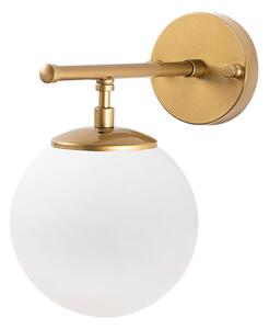 Fehér-sárgaréz színű fali lámpa Roe – Opviq lights