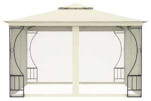 VidaXL krémszínű pavilon hálóval 300 x 300 x 265 cm