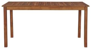 VidaXL tömör akácfa kerti asztal 150 x 90 x 74 cm