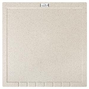 Laveo Halvo, gránit csepptálca 350x350x25 mm, bézs, LAV-OBA_401T
