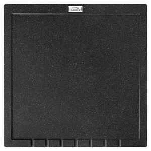 Laveo Halvo, gránit csepptálca 350x350x25 mm, fekete, LAV-OBA_701T