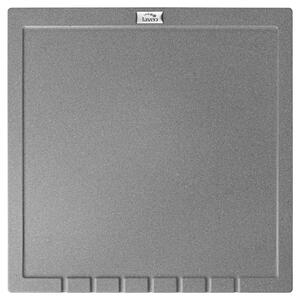 Laveo Halvo, gránit csepptálca 350x350x25 mm, szürke, LAV-OBA_501T