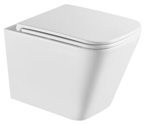 Erga Mery+, fali WC-csésze 515x360x360 mm, Tornado 2 perem nélküli + lassú záródású WC-ülőke, fehér, ERG-V03-MERY-TO2-WH