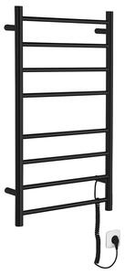 Sapho , REDONDO elektromos törülközőszárító, kerek, 500x900 mm, 75 W, fekete matt, ER220BV