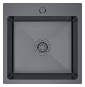 Erga HD, 1 kamrás acél mosogató 500x450x210 mm, grafit, ERG-MLS-HD5045B