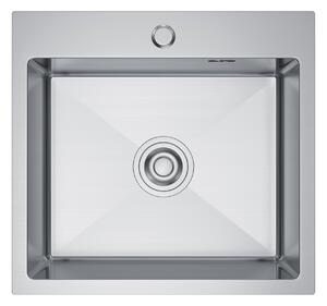 Erga HD, 1 kamrás acél mosogató 480x450x210 mm, acél, ERG-MLS-HD4845