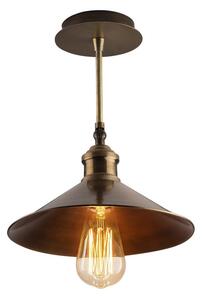 Bronzszínű mennyezeti lámpa fém búrával ø 24 cm Berceste – Opviq lights