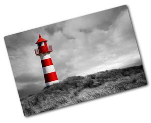 Üveg vágódeszka fényképpel Lighthouse minőség