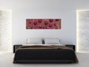 Festészet - szívek (170x50cm)