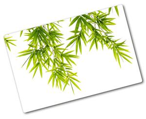 Üveg vágódeszka Bambusz levelek
