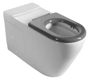Sapho Sapho, MEDIC RIMLESS tál kombi WC-hez, alsó/hátsó hulladék, fehér, MC102-111
