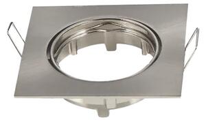 AIGOSTAR LED SPOT LÁMPA BEÉPÍTŐ KERET SZÖGLETES TS07 INOX GU10 ÉS MR16-OS LED IZZÓKHOZ