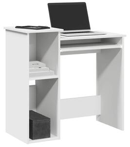 VidaXL fehér forgácslap íróasztal polcokkal 84x40x78 cm