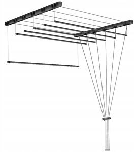 Erga Erga, mennyezeti akasztó ruhaszárításhoz 6x90 cm, fekete, ERG-SEP-10SUSSU6PCZ90