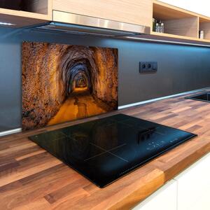 Üveg vágódeszka fényképpel Minőségi földalatti alagútban