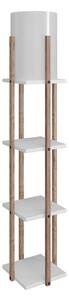 Fehér-natúr színű állólámpa (magasság 135 cm) Nora – Opviq lights