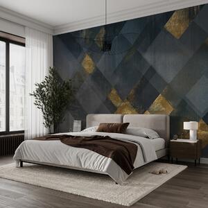 Fotótapéta Absztrakt geometriai minta sötét tónusokban, Modern fotótapéta, Modern fotótapéta, w02340 - Muralas.hu
