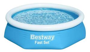 Bestway Kréta 244x66cm Puhafalú medence vízforgatóval és szűrőbetéttel (8050264) - kék