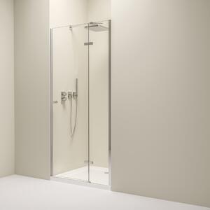 Erga Bern, 1-szárnyú osztott zuhanyajtó nyitáshoz 70x195 cm, 6mm átlátszó üveg, króm profil, ERG-V02-BERN-D070-CR