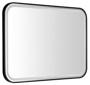 Sapho Sapho, CETIS tükör LED világítással 100x70cm, fekete matt, CT100