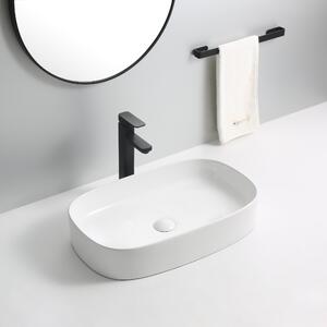 Erga Luella, asztali mosogató 610x375x120 mm, fehér fényes, ERG-V03-9612-WH