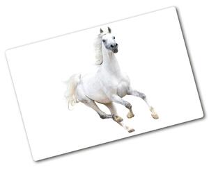 Üveg vágódeszka Fehér arab ló