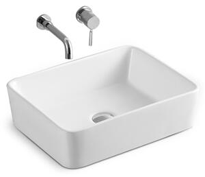 Erga Belle, asztali mosogató 480x370x130 mm, fehér fényes, ERG-V03-YT-038-WH