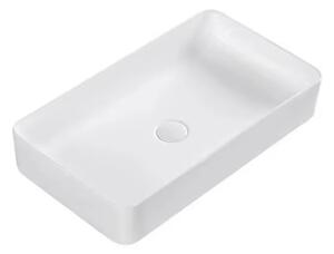 Erga Barbara, asztali mosogató 600x370x130 mm, fehér fényes, ERG-V03-YT-060-WH