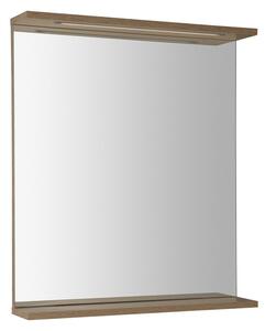 Aqualine Aqualine, KORIN STRIP tükör LED világítással 60x70x12cm, platina tölgy, KO990S