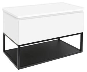Fürdőszobaszekrény fedőlemezzel SAT B-Way 99x57x45 cm fehér fényes BWAY100WDESK