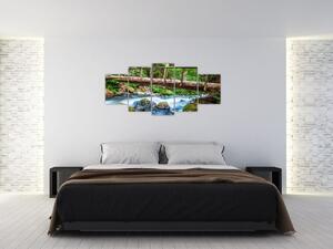 Festmény egy lakáshoz - hegyi patak (150x70cm)