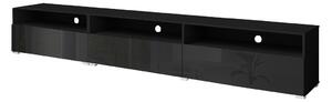 Baros 40 falra szerelhető fiókos TV-szekrény - fényes fekete