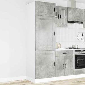 VidaXL konyhaszekrény Kalmar beton szürke műfa