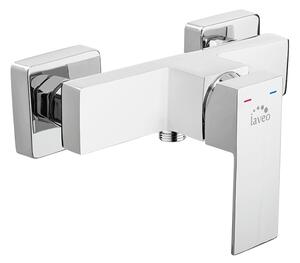 Laveo Kvadrato, falra szerelhető zuhanycsap h-120, króm, LAV-BLQ_040D