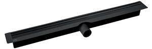 Laveo Slim, zuhany lefolyó 50 cm, fekete, LAV-COS_750D